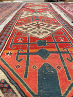 2' x 10'3 Antique Caucasus Talish Runner #1901 / 2x10 Vintage Runner - Blue Parakeet Rugs