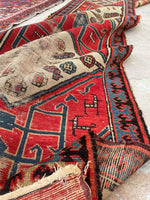 2' x 10'3 Antique Caucasus Talish Runner #1901 / 2x10 Vintage Runner - Blue Parakeet Rugs