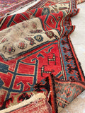 2' x 10'3 Antique Caucasus Talish Runner #1901 / 2x10 Vintage Runner - Blue Parakeet Rugs