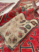 2' x 10'3 Antique Caucasus Talish Runner #1901 / 2x10 Vintage Runner - Blue Parakeet Rugs