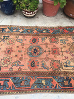 3'4 x 5' Antique Persian Malayer - Blue Parakeet Rugs
