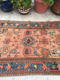 3'4 x 5' Antique Persian Malayer - Blue Parakeet Rugs