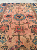 3'4 x 5' Antique Persian Malayer - Blue Parakeet Rugs