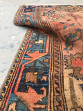 3'4 x 5' Antique Persian Malayer - Blue Parakeet Rugs