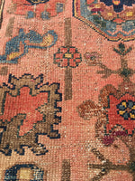 3'4 x 5' Antique Persian Malayer - Blue Parakeet Rugs