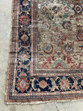 9'4 x 12' Loveworn Antique Persian Mahal #2690