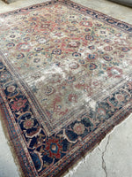 9'4 x 12' Loveworn Antique Persian Mahal #2690
