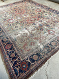 9'4 x 12' Loveworn Antique Persian Mahal #2690