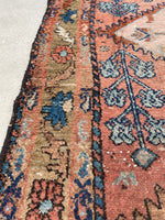 3'4 x 6'9 Antique Persian Kurdish rug #1898 at Anthropologie / 3x7 Vintage Rug - Blue Parakeet Rugs