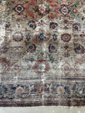 9'4 x 12' Loveworn Antique Persian Mahal #2690