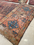 3'4 x 6'9 Antique Persian Kurdish rug #1898 at Anthropologie / 3x7 Vintage Rug - Blue Parakeet Rugs