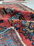 3’ x 5' Antique Persian Malayer rug #2540 / 3x5 vintage rug - Blue Parakeet Rugs