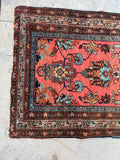 3’ x 5' Antique Persian Malayer rug #2540 / 3x5 vintage rug - Blue Parakeet Rugs