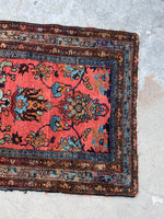 3’ x 5' Antique Persian Malayer rug #2540 / 3x5 vintage rug - Blue Parakeet Rugs