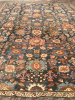 14'10 x 17'8 Antique tribal Persian Bakshayesh Legacy rug / 15x18 rug / Oversize Antique Rug - Blue Parakeet Rugs