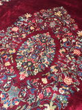 15 x 18 Antique Oversize full pile rug - Blue Parakeet Rugs