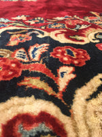 15 x 18 Antique Oversize full pile rug - Blue Parakeet Rugs