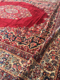 15 x 18 Antique Oversize full pile rug - Blue Parakeet Rugs