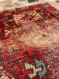 1’10 x 2’10 Worn tribal scatter rug #1890 / 2x3 Vintage rug - Blue Parakeet Rugs