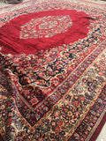 15 x 18 Antique Oversize full pile rug - Blue Parakeet Rugs