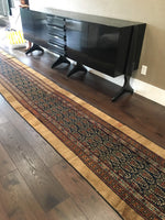2'6 x 23'9 Camel Hair Antique Serab Rug / Long skinny Runner (#684) - Blue Parakeet Rugs