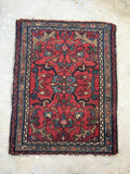 2'1 x 2'8 antique Persian Lilihan rug (#848ml) - Blue Parakeet Rugs