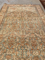6'2 x 11' Antique Persian Mahal rug #1904ML / 6x11 Vintage Rug - Blue Parakeet Rugs