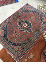 3x4 Antique Persian Bidjar Rug (#850ml) - Blue Parakeet Rugs