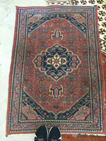 3x4 Antique Persian Bidjar Rug (#850ml) - Blue Parakeet Rugs