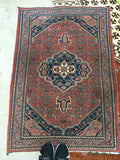 3x4 Antique Persian Bidjar Rug (#850ml) - Blue Parakeet Rugs