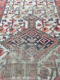 2'8 x 9'5 skinny Antique Kurdish Runner (#1032A) - Blue Parakeet Rugs