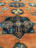 3'10 x 6' Antique afghani rug  (#853ml) - Blue Parakeet Rugs