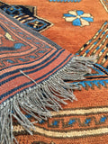 3'10 x 6' Antique afghani rug  (#853ml) - Blue Parakeet Rugs