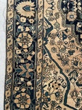 3’3 x 5’ Antique Persian Ferahan Sarouk rug #2547 - Blue Parakeet Rugs