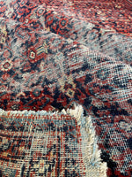 4'2 x 9' Antique Worn Persian Rug #2822