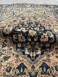 3’3 x 5’ Antique Persian Ferahan Sarouk rug #2547 - Blue Parakeet Rugs