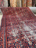 4'2 x 9' Antique Worn Persian Rug #2822