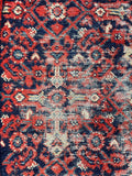 4'2 x 9' Antique Worn Persian Rug #2822