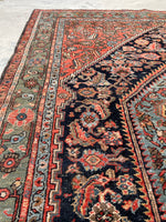 4’3 x 6’4 Antique tribal with medallion rug #1906 / 4x6 Vintage rug - Blue Parakeet Rugs