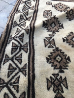 3'4 x 4'8 Vintage Persian Gabbeh Rug (#513) - Blue Parakeet Rugs