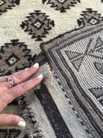 3'4 x 4'8 Vintage Persian Gabbeh Rug (#513) - Blue Parakeet Rugs