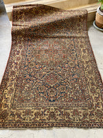 4'5 x 6'10 Antique Persian Esfahan Rug #886ML