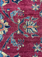 8'6 x 12'2 Antique Persian Scarlet Wine Rug #2711 / Large Persian Rug - Blue Parakeet Rugs