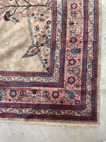 10'6 x 12'6 Square-ish Turkish Sivas rug #2233 / 11x13 Vintage Rug - Blue Parakeet Rugs