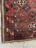 3' x 3'9 Antique Square Baluchi Rug #1179