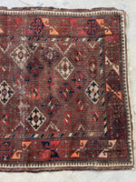 3' x 3'9 Antique Square Baluchi Rug #1179