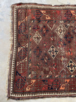 3' x 3'9 Antique Square Baluchi Rug #1179