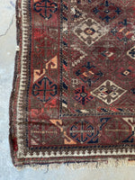 3' x 3'9 Antique Square Baluchi Rug #1179