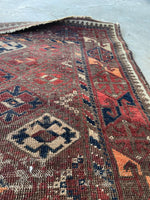 3' x 3'9 Antique Square Baluchi Rug #1179