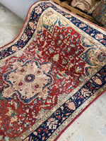 Small vintage Persian rug